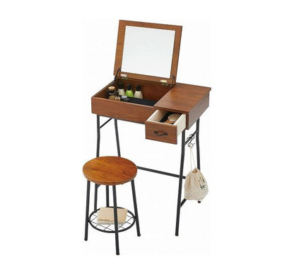 ドレッサー&スツールセット ドレッサー 鏡台 化粧台 アクセサリーボックス スツール付き 木製 おしゃれ 新生活 母の日 インテリア 収納(代引不可)