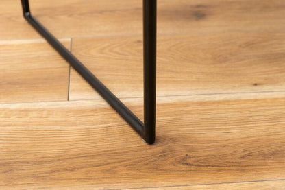 ミニテーブル テーブル サイドテーブル ナイトテーブル おしゃれ シンプル モダン 和モダン 積み重ね 幅60cm 高さ40cm 木製 天然木 スチール ブラウン 黒 軽量(代引不可)