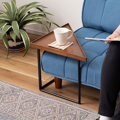 ミニテーブル テーブル サイドテーブル おしゃれ シンプル モダン 和モダン 積み重ね 幅40cm 高さ33cm 木製 天然木 スチール ブラウン 黒 軽量 インテリア(代引不可)