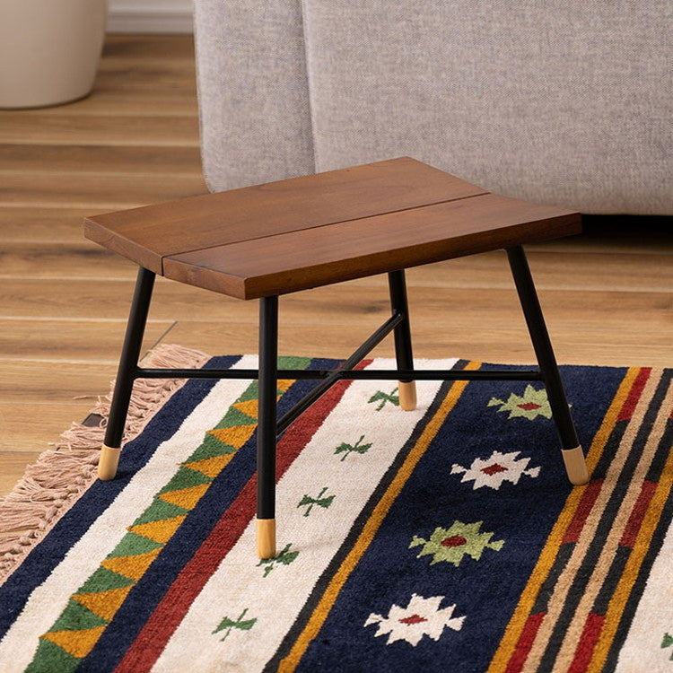 スツール ウッドスツール 椅子 チェア いす 木製 天然木 ミンディ スチール 脚キャップ モダン ブラウン 花台 ディスプレイ 玄関 リビング 腰掛け シンプル おしゃれ(代引不可)