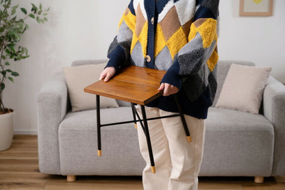 スツール ウッドスツール 椅子 チェア いす 木製 天然木 ミンディ スチール 脚キャップ モダン ブラウン 花台 ディスプレイ 玄関 リビング 腰掛け シンプル おしゃれ(代引不可)