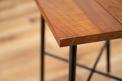 スツール ウッドスツール 椅子 チェア いす 木製 天然木 ミンディ スチール 脚キャップ モダン ブラウン 花台 ディスプレイ 玄関 リビング 腰掛け シンプル おしゃれ(代引不可)