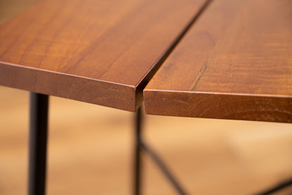 スツール ウッドスツール 椅子 チェア いす 木製 天然木 ミンディ スチール 脚キャップ モダン ブラウン 花台 ディスプレイ 玄関 リビング 腰掛け シンプル おしゃれ(代引不可)