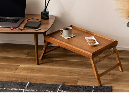 トレーテーブル 幅80cm フォールディングテーブル 折りたたみ 折り畳み コンパクト スリム 机 簡易机 隙間収納 ソファサイド トレー サイドテーブル ベッド(代引不可)