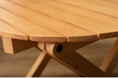 フォールディングテーブル 直径45cm テーブル 折り畳み 折りたたみ 簡易テーブル スリム 収納 アウトドア お洒落 ナチュラル ホワイト 持ち運び Sサイズ サイドテーブル ベッドサイド(代引不可)