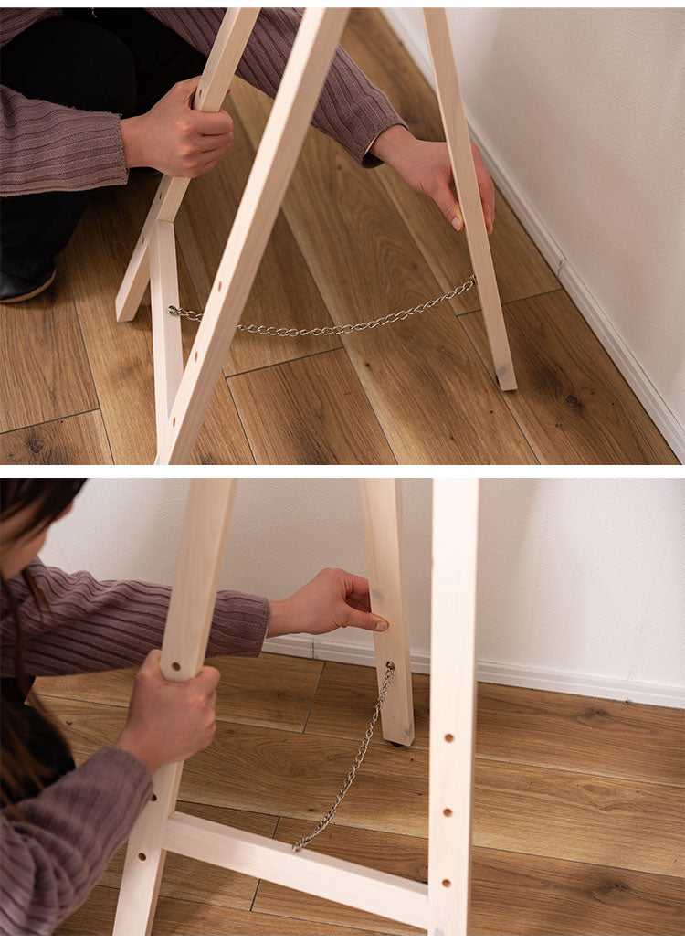 イーゼル スタンド 木製 絵画 パネルスタンド 看板 デッサン メニューボード 天然木 ブラック ナチュラル ホワイト(代引不可)