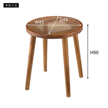 ラウンドガラステーブルM サイドテーブル テーブル ガラステーブル おしゃれ モダン シンプル ラタン 籐 リゾート アジアン ソファ 座椅子 ベッド コンパクト 木製 天然木 ガラス 軽い 軽量(代引不可)