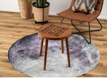 ボードゲームテーブル GT-780 東谷 サイドテーブル 丸 ラウンド 丸型 木製 高さ50cm 円形 ソファ ベッド横 ガラス リビング 天然木 ナチュラル ナイトテーブル 遊べる ゲーム 三目並べ(代引不可)