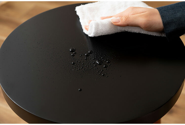 ラウンドサイドテーブル GT-786 東谷 サイドテーブル 丸 ラウンド 丸型 木製 高さ50cm 円形 ソファ ベッド横 リビング 天然木 ナチュラル ナイトテーブル 個性的 軽量 軽い モダン ブラック(代引不可)