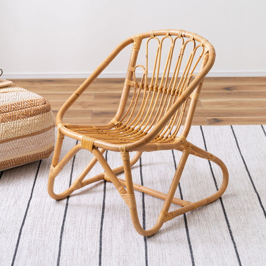 ラタンチェア チェア チェアー ラタン 籐 椅子 イス パーソナルチェア アジアン かわいい おしゃれ 背もたれ アームレスト インテリア 北欧 新生活 リビング コンパクト 省スペース(代引不可)