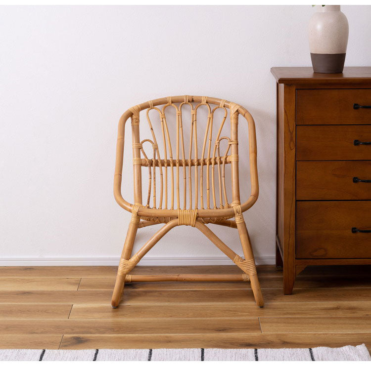 ラタンチェア チェア チェアー ラタン 籐 椅子 イス パーソナルチェア アジアン かわいい おしゃれ 背もたれ アームレスト インテリア 北欧 新生活 リビング コンパクト 省スペース(代引不可)