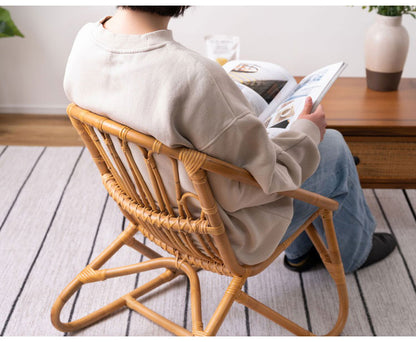 ラタンチェア チェア チェアー ラタン 籐 椅子 イス パーソナルチェア アジアン かわいい おしゃれ 背もたれ アームレスト インテリア 北欧 新生活 リビング コンパクト 省スペース(代引不可)