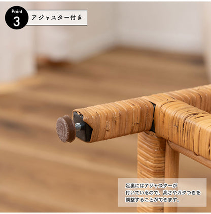 ガラスシェルフW GUY-2 東谷 シェルフ ガラス ガラスシェルフ ラタン 籐 クリア 収納 収納棚 ラック オープンラック 3段 三段 見せる収納 シンプル 北欧 ナチュラル ナイトテーブル 強化ガラス(代引不可)