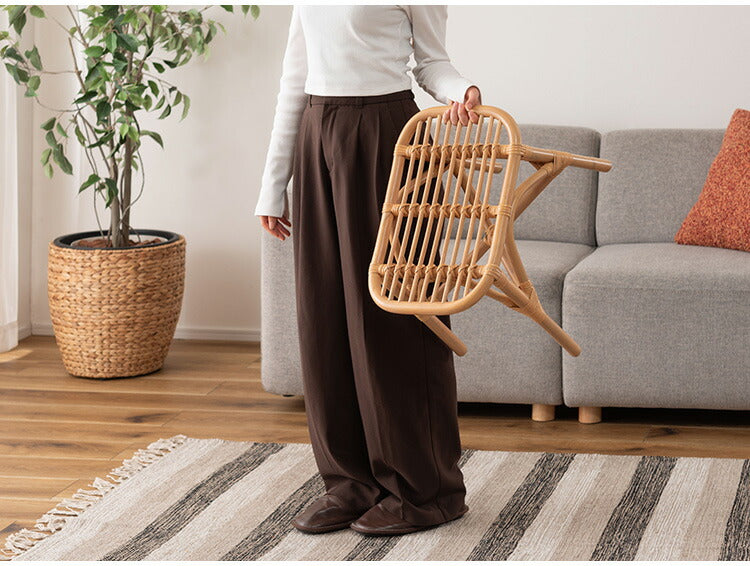 ラタンスツール GUY-261 東谷 スツール ラタン 籐 円 丸 ラウンド サークル 天然ラタン リゾート 北欧 ナチュラル クッション 高さ40cm 直径30cm 幅30cm 鼓 個性的(代引不可)