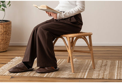 ラタンスツール GUY-261 東谷 スツール ラタン 籐 円 丸 ラウンド サークル 天然ラタン リゾート 北欧 ナチュラル クッション 高さ40cm 直径30cm 幅30cm 鼓 個性的(代引不可)