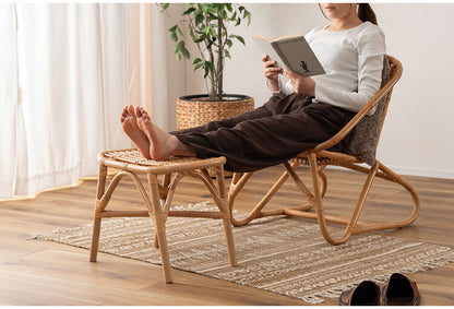 ラタンスツール GUY-261 東谷 スツール ラタン 籐 円 丸 ラウンド サークル 天然ラタン リゾート 北欧 ナチュラル クッション 高さ40cm 直径30cm 幅30cm 鼓 個性的(代引不可)