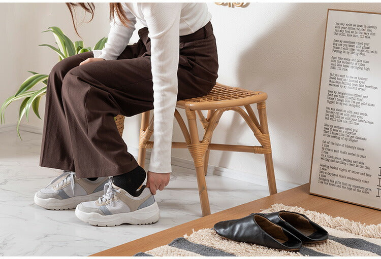 ラタンスツール GUY-261 東谷 スツール ラタン 籐 円 丸 ラウンド サークル 天然ラタン リゾート 北欧 ナチュラル クッション 高さ40cm 直径30cm 幅30cm 鼓 個性的(代引不可)