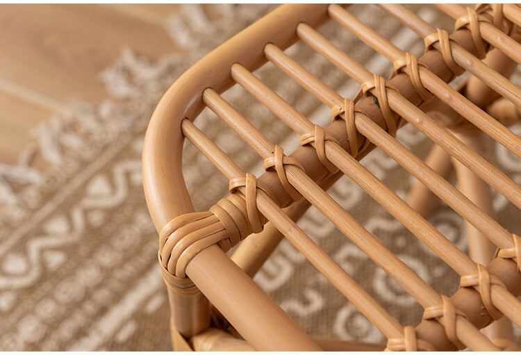 ラタンスツール GUY-261 東谷 スツール ラタン 籐 円 丸 ラウンド サークル 天然ラタン リゾート 北欧 ナチュラル クッション 高さ40cm 直径30cm 幅30cm 鼓 個性的(代引不可)