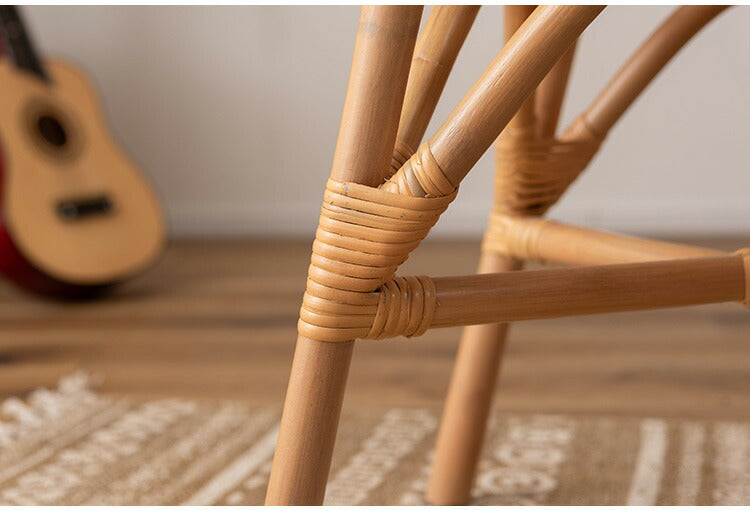 ラタンスツール GUY-261 東谷 スツール ラタン 籐 円 丸 ラウンド サークル 天然ラタン リゾート 北欧 ナチュラル クッション 高さ40cm 直径30cm 幅30cm 鼓 個性的(代引不可)