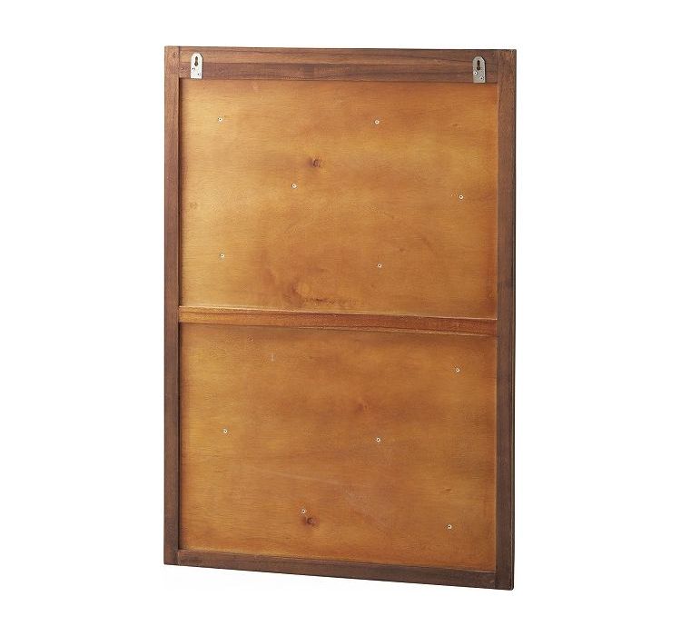 ミラー 姿見鏡 ウォールミラー 約幅66cm ブラウン 木製 5mm飛散防止ミラー 完成品 リビング ベッドルーム 寝室 インテリア家具 インテリア(代引不可)