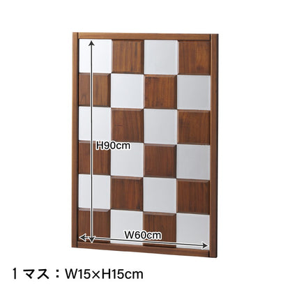 ミラー 姿見鏡 ウォールミラー 約幅66cm ブラウン 木製 5mm飛散防止ミラー 完成品 リビング ベッドルーム 寝室 インテリア家具 インテリア(代引不可)