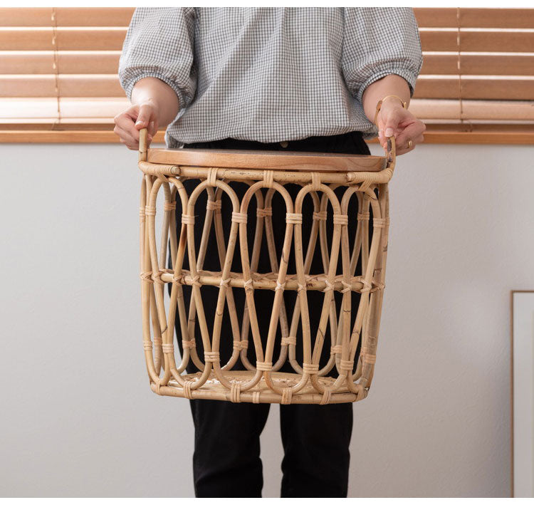 バスケットテーブル テーブル バスケット付き 収納 机 サイドテーブル ラタン 籐 スチール 天板 ソファサイド ベッドサイド インテリア おしゃれ 一人暮らし 新生活 コンパクト 省スペース(代引不可)