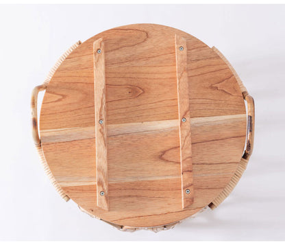 バスケットテーブル テーブル バスケット付き 収納 机 サイドテーブル ラタン 籐 スチール 天板 ソファサイド ベッドサイド インテリア おしゃれ 一人暮らし 新生活 コンパクト 省スペース(代引不可)