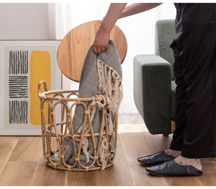 バスケットテーブル テーブル バスケット付き 収納 机 サイドテーブル ラタン 籐 スチール 天板 ソファサイド ベッドサイド インテリア おしゃれ 一人暮らし 新生活 コンパクト 省スペース(代引不可)