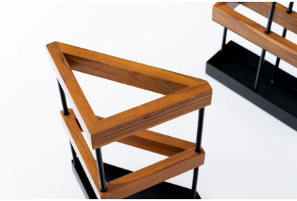 傘立て スタンド 省スペース 天然木 スチール 三角 アンブレラ 玄関 シンプル おしゃれ インテリア かわいい 北欧 エントランス アイアン アンティーク モダン 雨(代引不可)