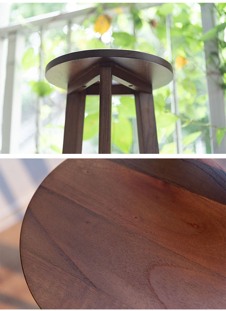 プランターベース おしゃれ 花台 木製 丸型 円形 棚付き 北欧 ガーデニング 室内 ブラウン ホワイト 軽量 かわいい(代引不可)