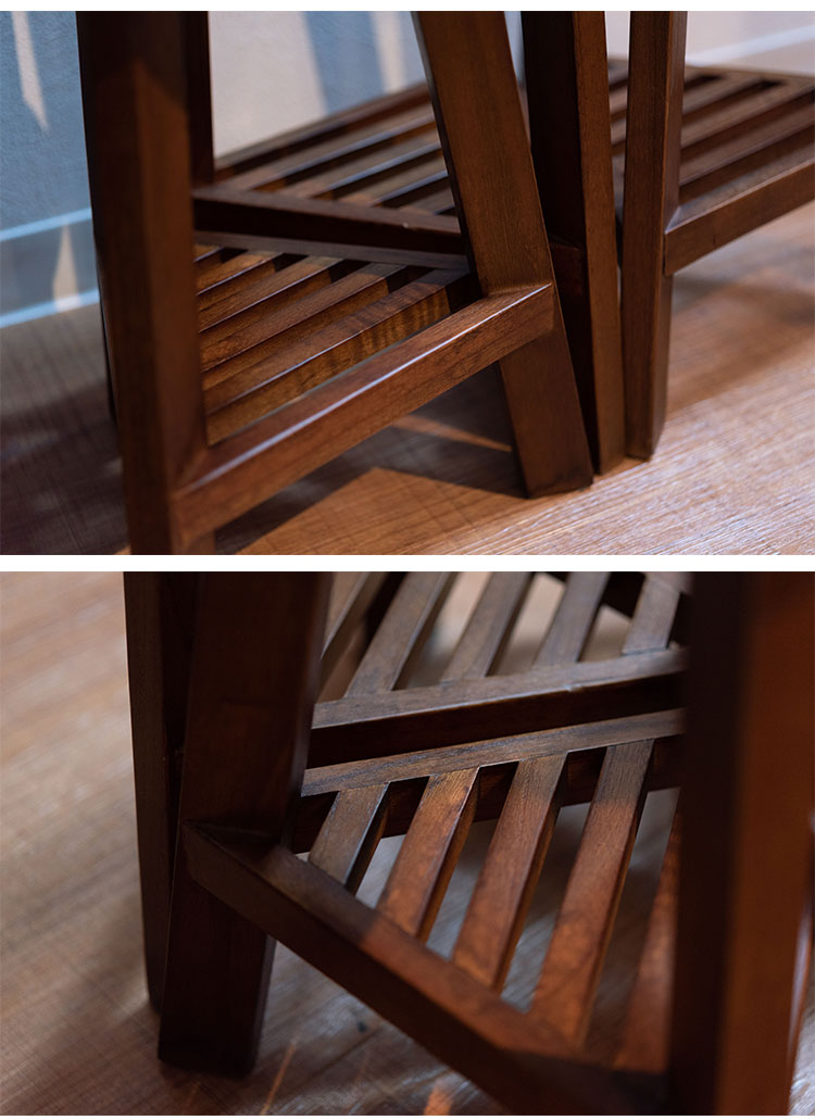 プランターベース おしゃれ 花台 木製 丸型 円形 棚付き 北欧 ガーデニング 室内 ブラウン ホワイト 軽量 かわいい(代引不可)