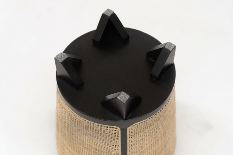 プランターカバー プランター カバー 植物 ラタン 藤 天然木 ミンディ ラウンド 丸 脚付き ブラック 黒 ナチュラル モダン アジアン リゾート シンプル おしゃれ 新生活(代引不可)