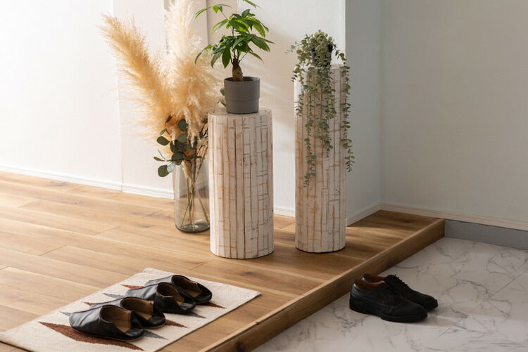 グリーンベース グリーン ベース 花台 天然木 ホワイト ナチュラル プランターベース おしゃれ 観葉植物 インテリア 造花 ガーデン ウェディング(代引不可)