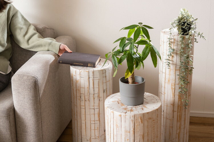 グリーンベース グリーン ベース 花台 天然木 ホワイト ナチュラル プランターベース おしゃれ 観葉植物 インテリア 造花 ガーデン ウェディング(代引不可)