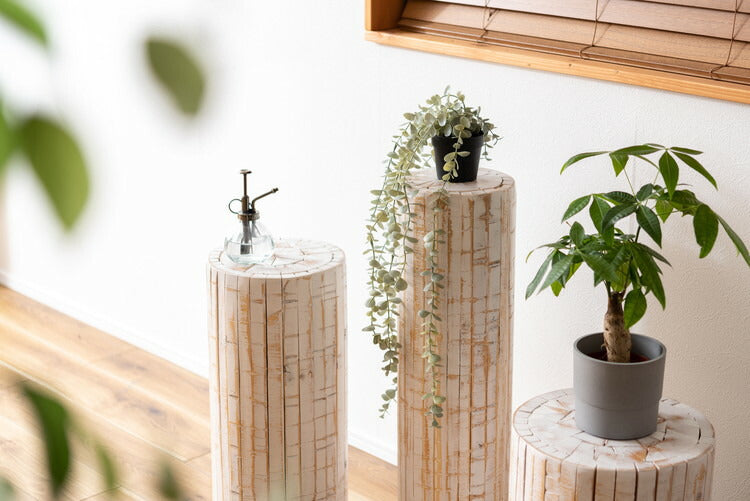 グリーンベース グリーン ベース 花台 天然木 ホワイト ナチュラル プランターベース おしゃれ 観葉植物 インテリア 造花 ガーデン ウェディング(代引不可)