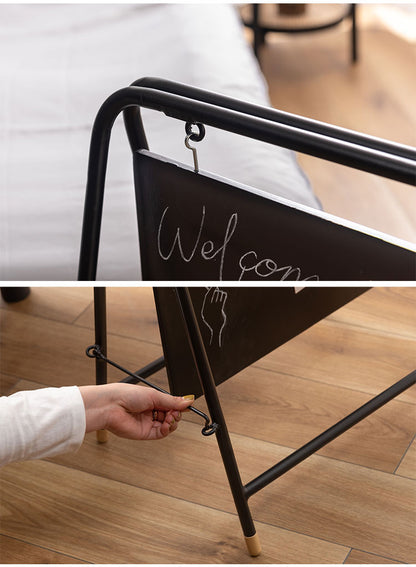 看板 店舗用 立て看板 おしゃれ スタンド 両面 折りたたみ サインボード ブラック ホワイト シンプル 屋外 ディスプレイ インテリア 雑貨 店舗 マルシェ スタイリッシュ モノトーン(代引不可)