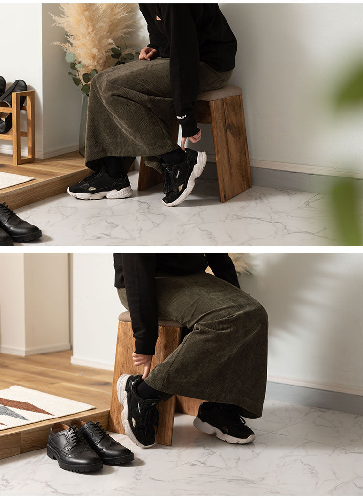 スツール サイドテーブル 簡易テーブル サブスツール 軽量 玄関用 ソファサイド 椅子 コンパクト シンプル ナチュラル 古材 パイン材 天然木 ファブリック グレー ベージュ(代引不可)