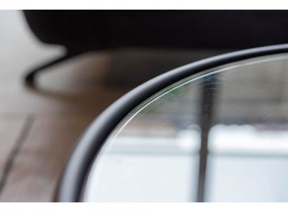 ガラステーブル 幅60cm リビングテーブル ラウンドテーブル 丸型 円形 サイドテーブル ガラス ローテーブル センターテーブル アイアイン 室内 おしゃれ シンプル 異素材(代引不可)