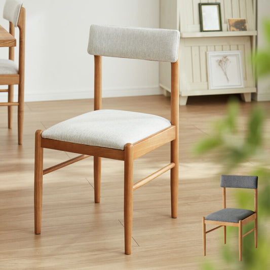 ダイニングチェア 単品 アームレス 完成品 おしゃれ 北欧 天然木 木製 リビングチェア パーソナルチェア ファブリック ダイニング 新生活 一人暮らし ハイバック 背もたれ(代引不可)