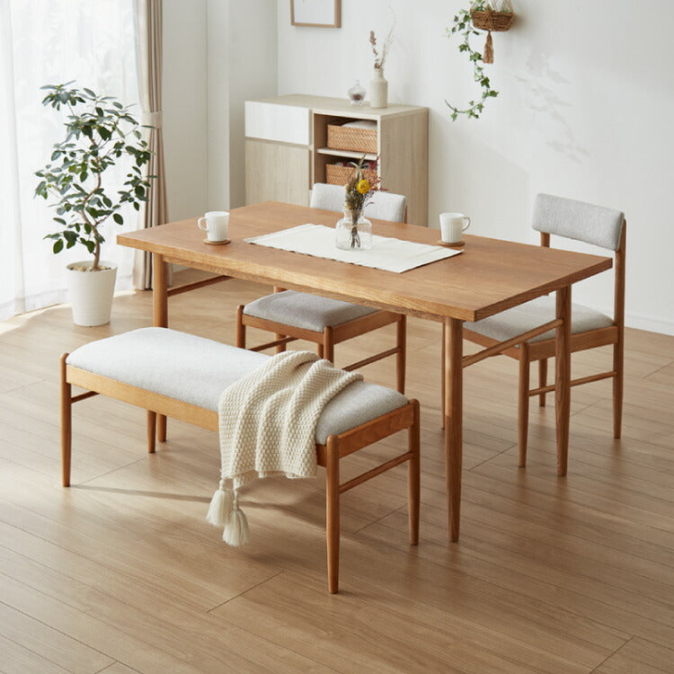 ダイニングベンチ 単品 幅115cm 2人掛け 2人用 天然木 木製 おしゃれ 北欧 アッシュ リビングベンチ ベンチ ファブリック 二人掛け 二人掛け シンプル(代引不可)