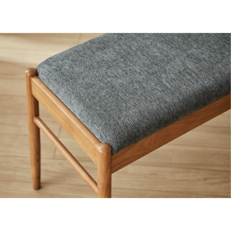 ダイニングベンチ 単品 幅115cm 2人掛け 2人用 天然木 木製 おしゃれ 北欧 アッシュ リビングベンチ ベンチ ファブリック 二人掛け 二人掛け シンプル(代引不可)