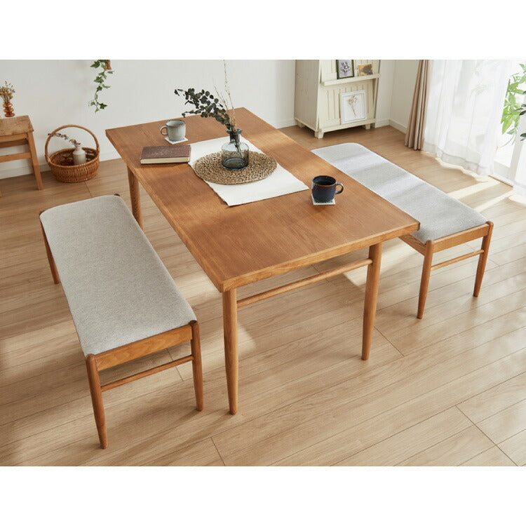 ダイニングベンチ 単品 幅115cm 2人掛け 2人用 天然木 木製 おしゃれ 北欧 アッシュ リビングベンチ ベンチ ファブリック 二人掛け 二人掛け シンプル(代引不可)