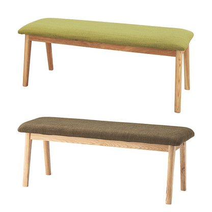 ベンチ おしゃれ 北欧 幅102cm 椅子 長椅子 低め 低い ロー イス ダイニングベンチ チェア チェアー ソファ ソファー 背もたれなし 木脚 布 ファブリック 可愛い シンプル モダン(代引不可)
