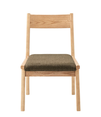 モタ ダイニングチェア チェア チェアー 椅子 イス おしゃれ 単品 完成品 木製 天然木 北欧 座面高 37cm 布地 ファブリック アームレス 肘なし 背もたれ ナチュラル シンプル(代引不可)