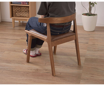 【同色2脚セット】ヘンリー ダイニングチェア HOC-541 東谷 椅子 いす 布張り おしゃれ スタイリッシュ 北欧風 モダン カフェ 一人掛け ヴィンテージ ナチュラル 天然木 木製 ロースタイル 背もたれ(代引不可)