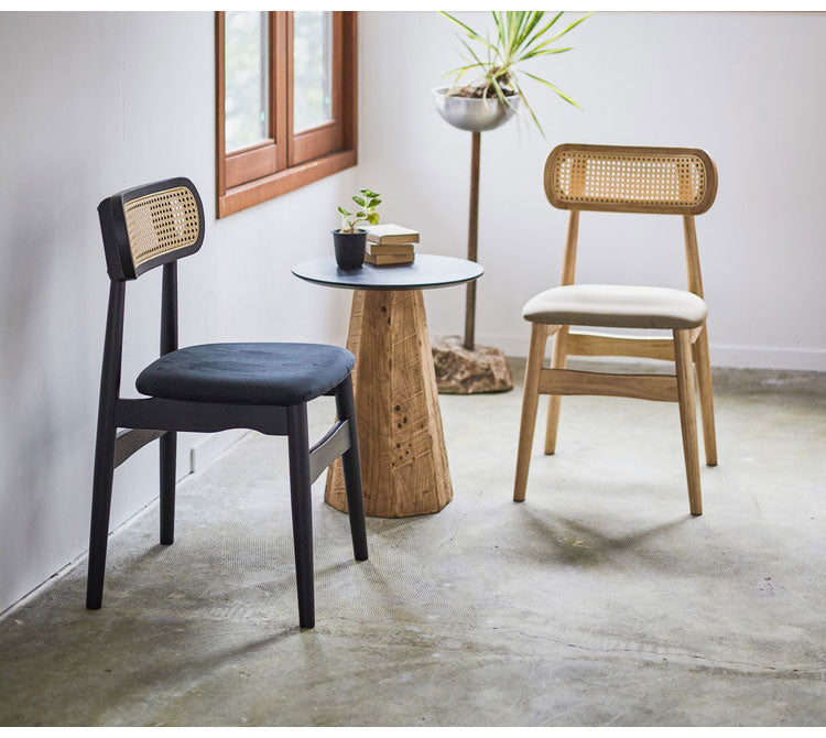 チェア チェア ダイニングチェア 木製 天然木 人口ラタン スエード調 ブラック チャコール ベージュ ナチュラル 北欧 おしゃれ 椅子 いす イス インテリア 省スペース コンパクト(代引不可)