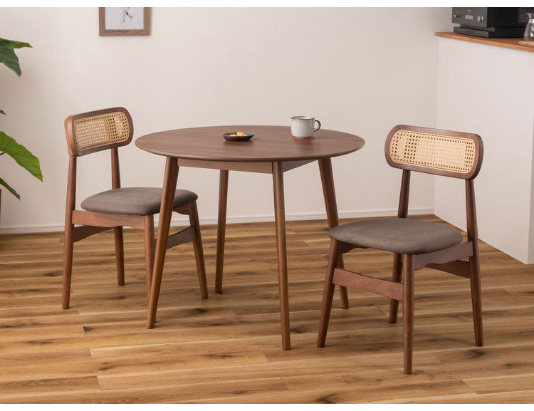 チェア チェア ダイニングチェア 木製 天然木 人口ラタン スエード調 ブラック チャコール ベージュ ナチュラル 北欧 おしゃれ 椅子 いす イス インテリア 省スペース コンパクト(代引不可)