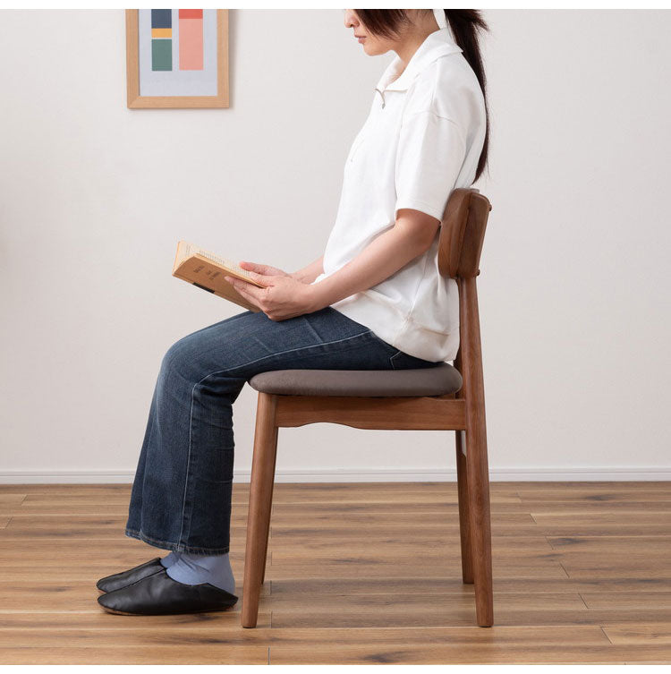 チェア チェア ダイニングチェア 木製 天然木 人口ラタン スエード調 ブラック チャコール ベージュ ナチュラル 北欧 おしゃれ 椅子 いす イス インテリア 省スペース コンパクト(代引不可)