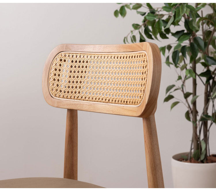チェア チェア ダイニングチェア 木製 天然木 人口ラタン スエード調 ブラック チャコール ベージュ ナチュラル 北欧 おしゃれ 椅子 いす イス インテリア 省スペース コンパクト(代引不可)