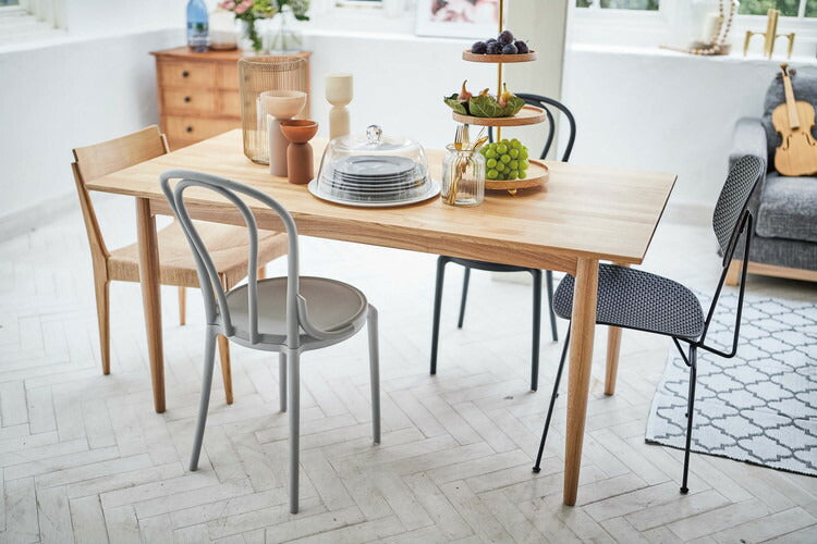 ダイニングテーブル 幅150cm テーブル ダイニング 木製 天然木 アッシュ 食卓机 カフェ 机 4人用 おしゃれ 北欧 ナチュラル シンプル(代引不可)